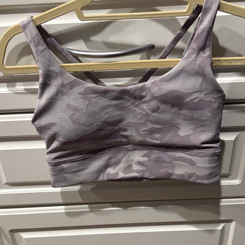 Lululemon Camo Sports Bra - Purple Size 8